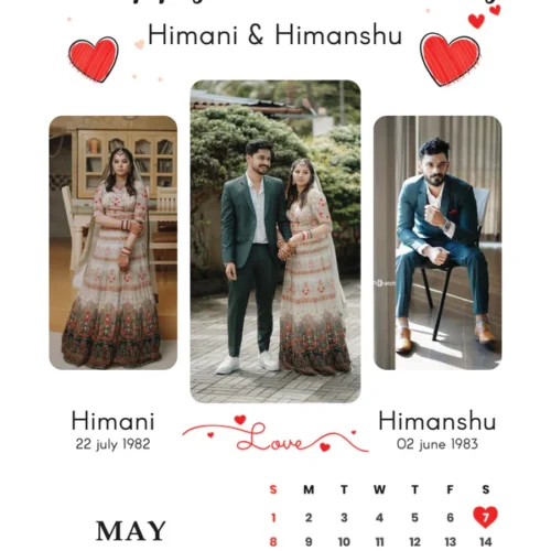 Anniversary design calendar 3 pic